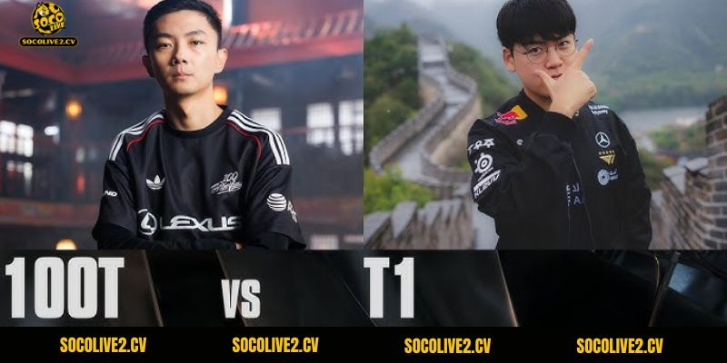 T1 đã xuất sắc đánh bại 100T với tỷ số 2-0 để bước tiếp tại CKTG 2025
